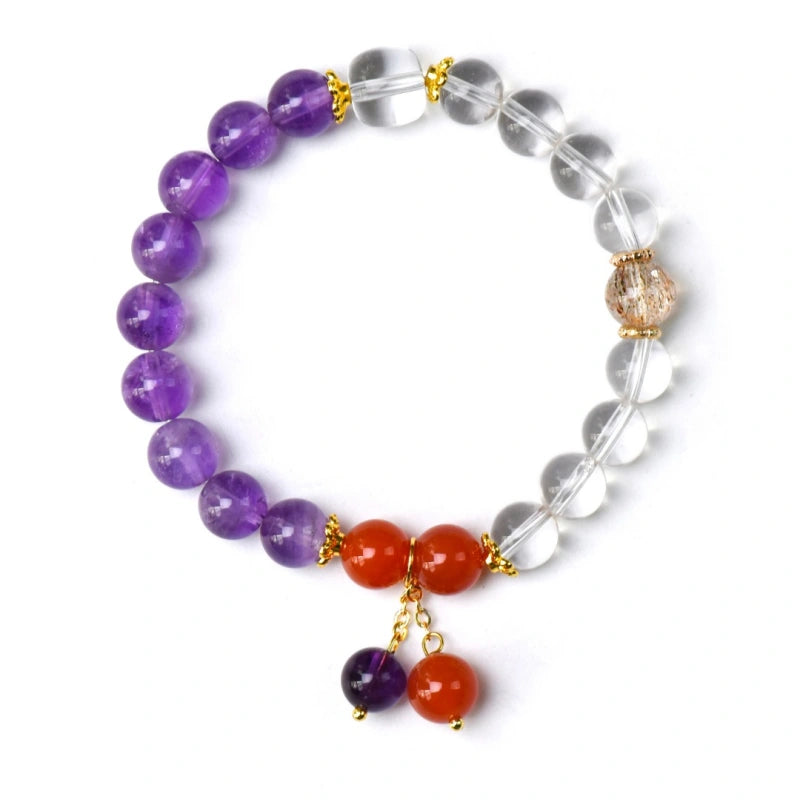 Amethyst & Clear Quartz Bracelet - Business Opportunities