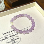 Amethyst & White Moonstone Bracelet - Harmonize Energy Field