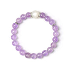 Amethyst & White Moonstone Bracelet - Harmonize Energy Field