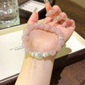 Rose Quartz & Shell Pearl Bracelet - Boost charm