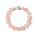 Rose Quartz & Shell Pearl Bracelet - Boost charm