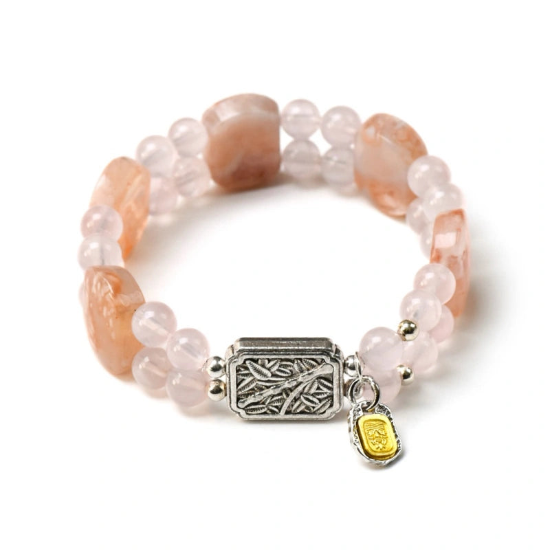 Bracelet « Muguet » en Améthyste naturelle – Sagesse ouverte, Attire les bienfaiteurs