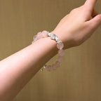 Rose Quartz & Shell Pearl Bracelet - Enhance Social Connections