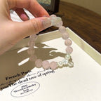 Rose Quartz & Shell Pearl Bracelet - Protect mind‑body wellness
