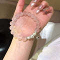 Rose Quartz & Shell Pearl Bracelet - Protect mind‑body wellness