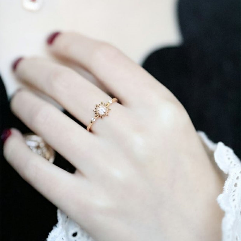 Natural Clear Crystal Ring – Clarity, Balance & Good Fortune