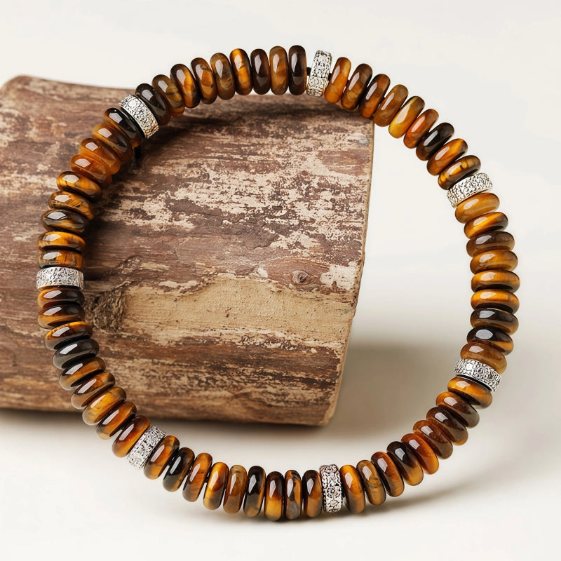 Natural Tiger Eye Stone Bracelet, Lucky Couple Style