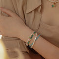 Turquoise, Pearl & Shell Stackable Bracelet - Embrace Natural Serenity