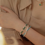 Turquoise, Pearl & Shell Stackable Bracelet - Embrace Natural Serenity
