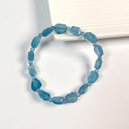 Bracelet en aigue-marine naturelle « Voix de l'Océan »