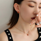 Collier Sakura en jade Hetian