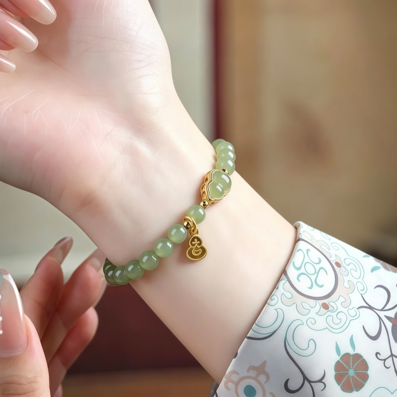 Bracelet Noble Cheval en Jade de Hetian
