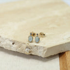 Oval Natural Aquamarine 3‑Piece Set - Courage & Peace