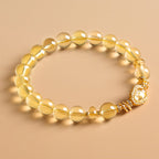Bracelet en cristal naturel Guerrier doré