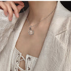 AA Clear Quartz Chubby Star Necklace – Purify Aura, Manifest Wishes
