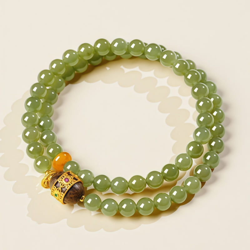 Bracelet Noble Cheval en Jade de Hetian