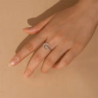 Bague ouverte Étoile et Lune – Portez votre fortune sous le ciel