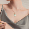 Collier en cristal naturel couronne vintage