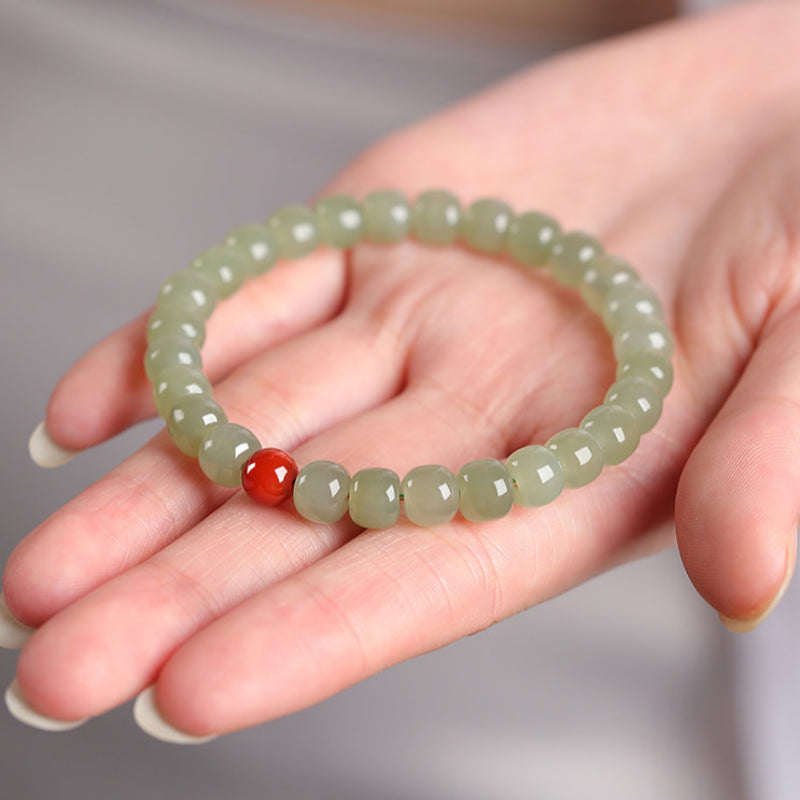 Bracelet Noble Cheval en Jade de Hetian