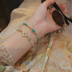Collier en cristal naturel couronne vintage
