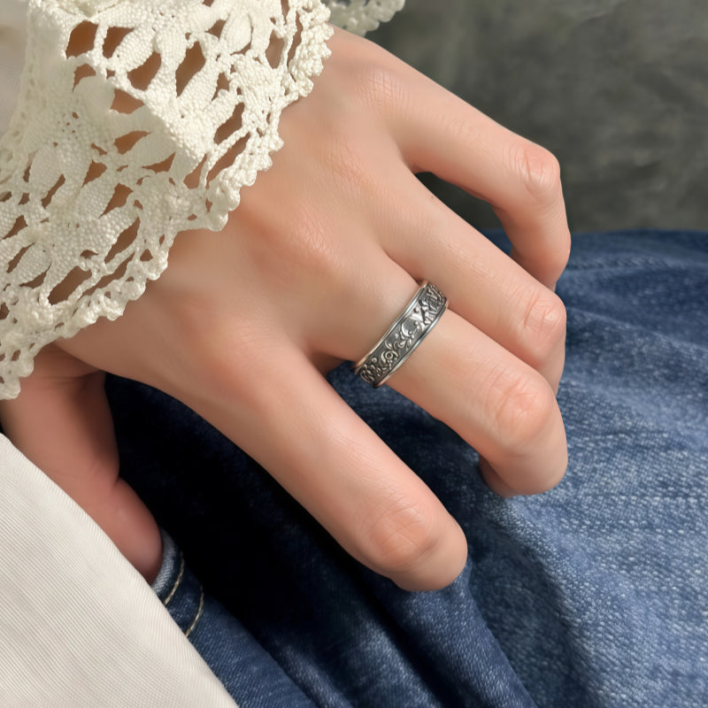 Bague en améthyste naturelle irrégulière – Calme l'esprit, approfondit l'intuition, attire la paix
