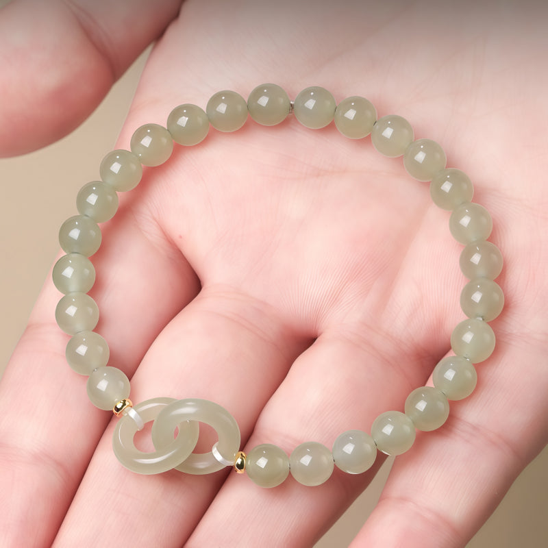Bracelet Noble Cheval en Jade de Hetian