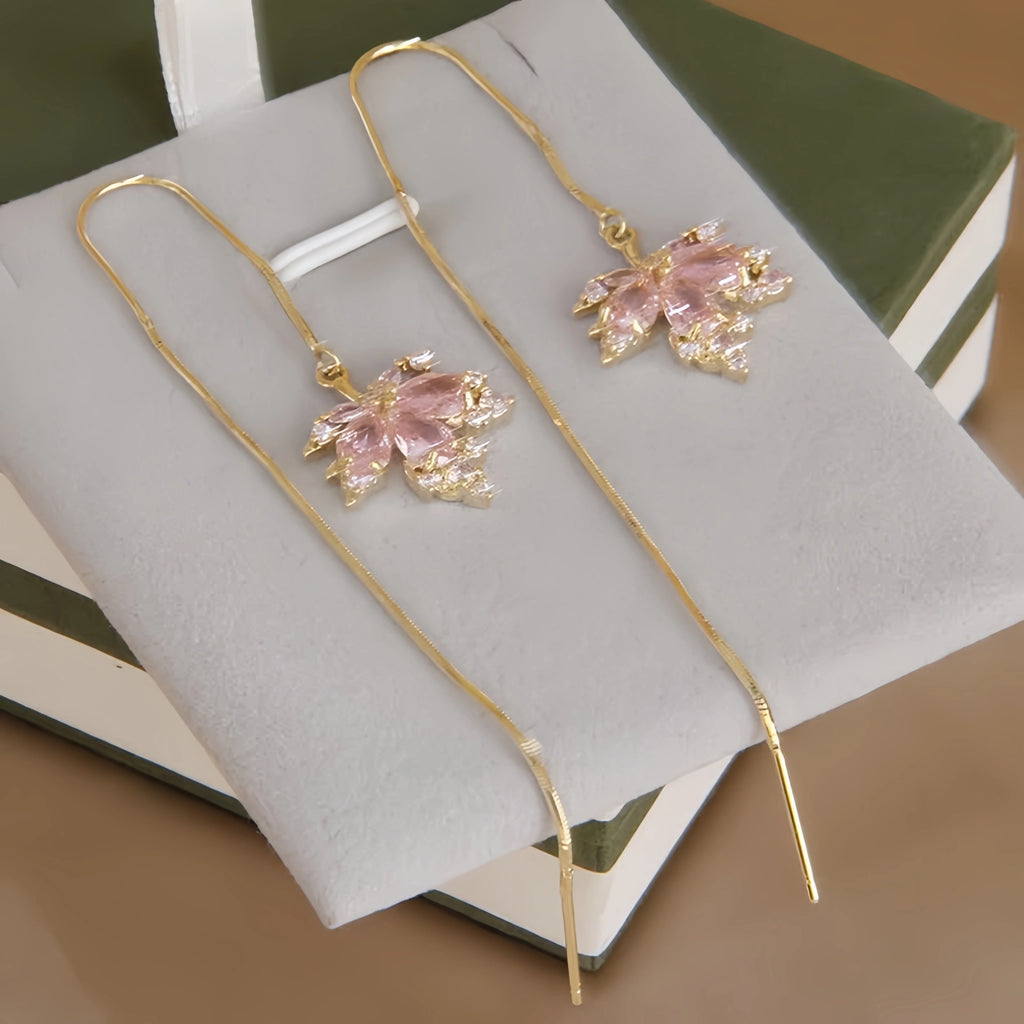 Rose Quartz Necklace Earrings Ring Jewelry Set - Embrace Self‑Love Energy