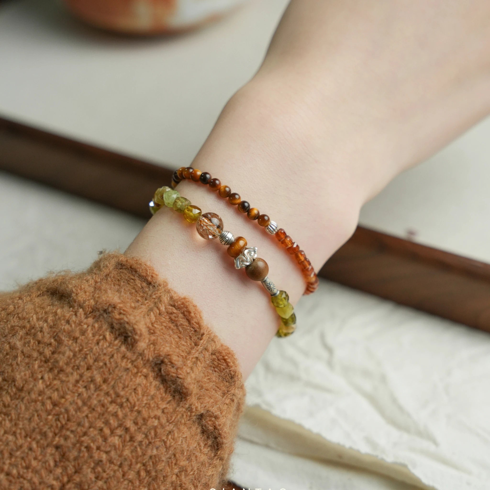 Collier en cristal naturel couronne vintage