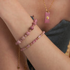 Collier en cristal naturel couronne vintage