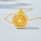 Rotating Lotus Necklace - Cycling Good Luck with Lasting Abundance and Joy