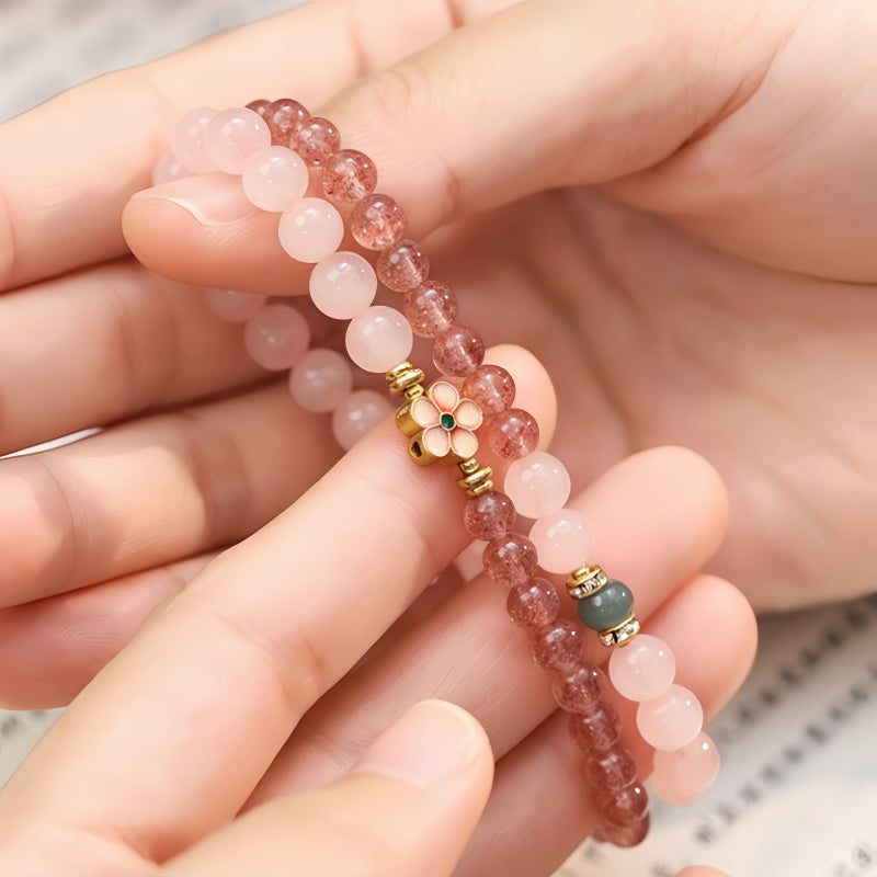 Bracelet en cristal naturel Éclat d'amour