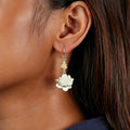 Boucles d'oreilles Lucky Lotus Pod en jade Hetian – Bijoux ethniques orientaux