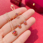 Collier Sakura en jade Hetian