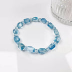 Bracelet en aigue-marine naturelle « Voix de l'Océan »