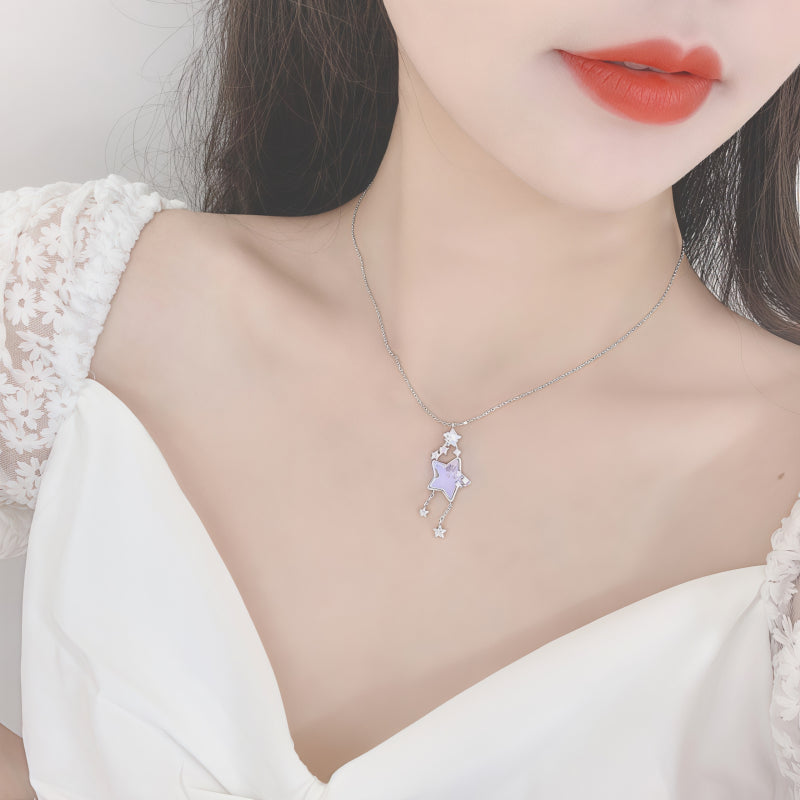 Collier de jade Hetian naturel éclat lunaire