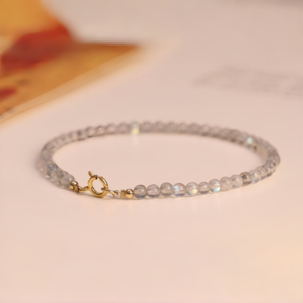 Bracelet tressé floral fait main