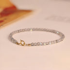 Bracelet tressé floral fait main
