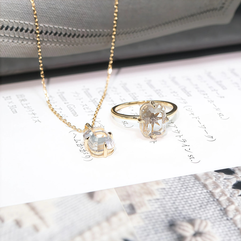 Collier Sakura en jade Hetian
