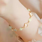 Four-Leaf Clover Bracelet，Four-Leaf Clover Clears All Bad Fortune
