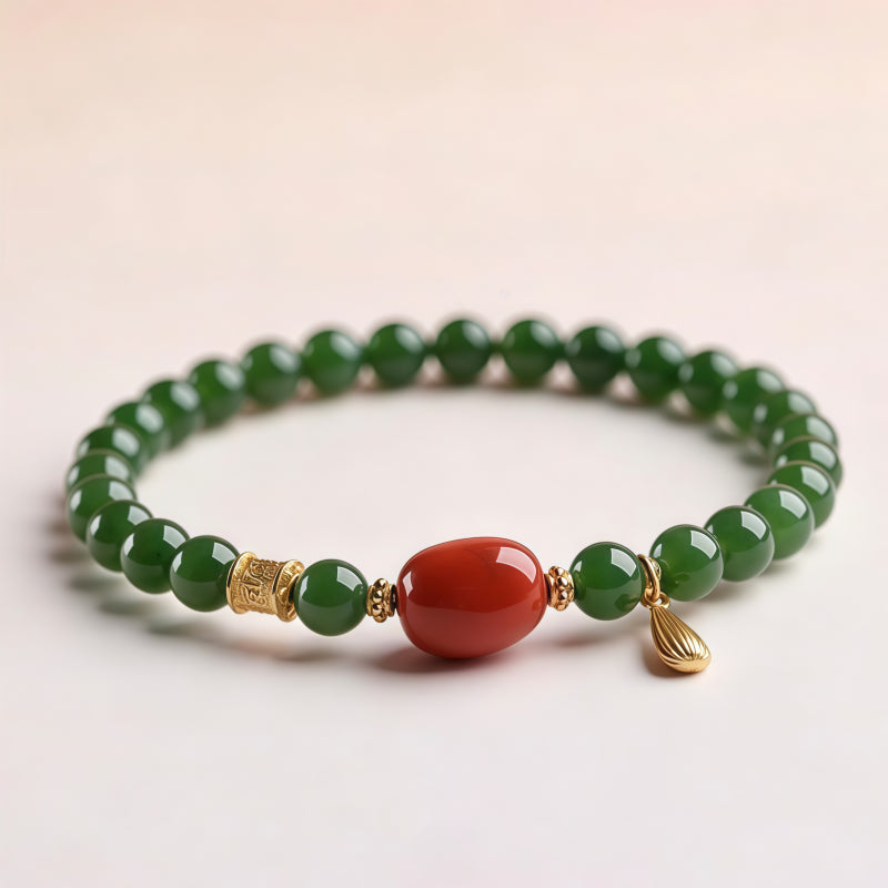 Bracelet Noble Cheval en Jade de Hetian