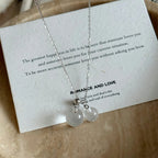 Collier à ajustement facile en quartz clair - Pureté intérieure et expression claire