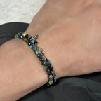 Natural Stone Faceted Bead Stackable Bracelet - Gentle Energy & Daily Healing