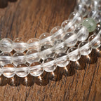 Natural Clear Quartz Green Bracelet - Clear-minded, Smooth Progress and Abundance