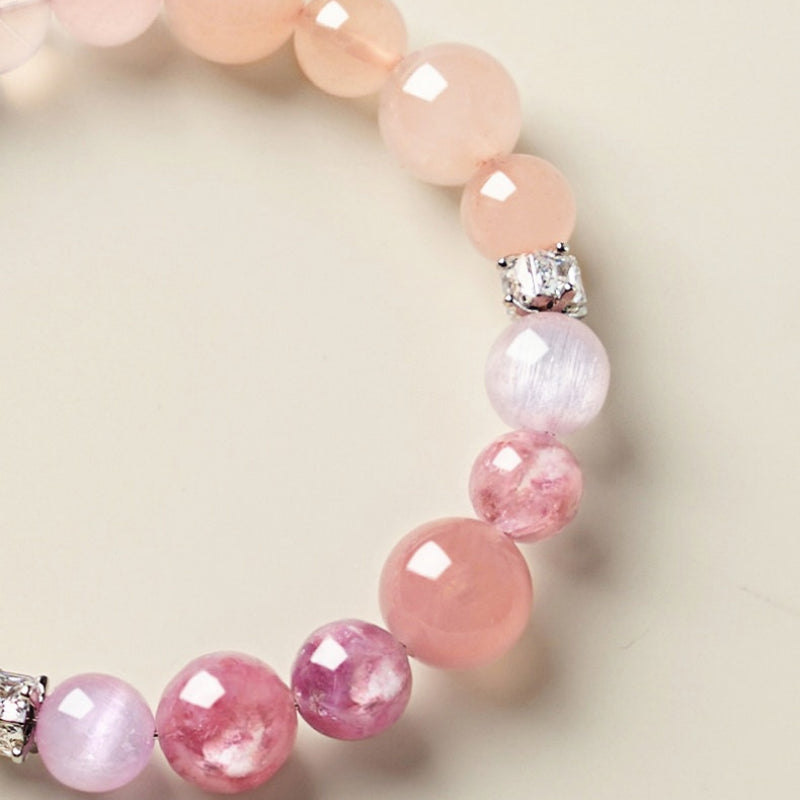 Bracelet en cristal naturel murmure de pétales