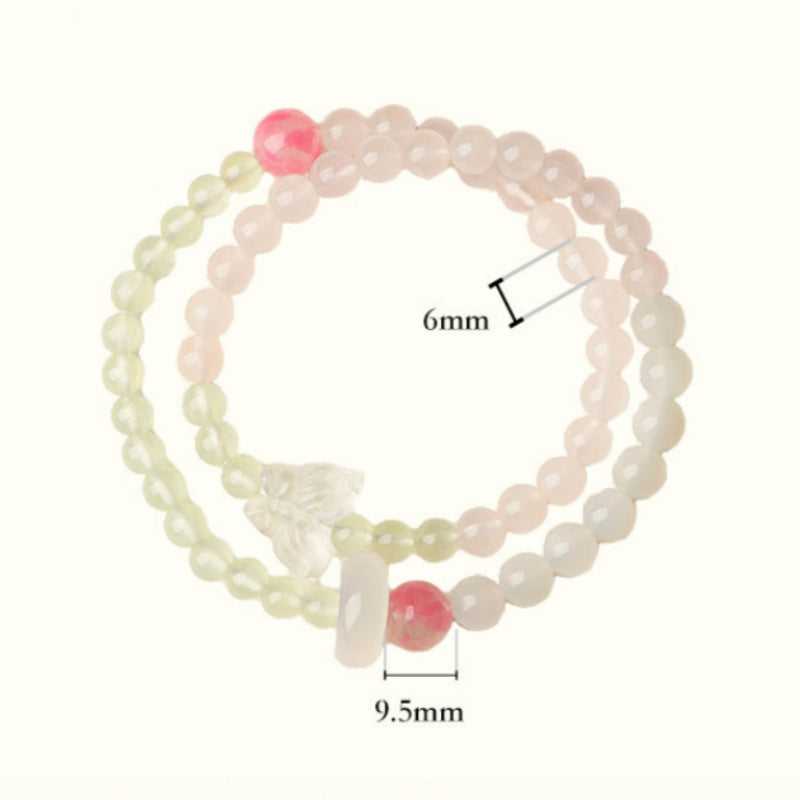 Natural Rose Quartz Bracelet — Natural tranquility and strength