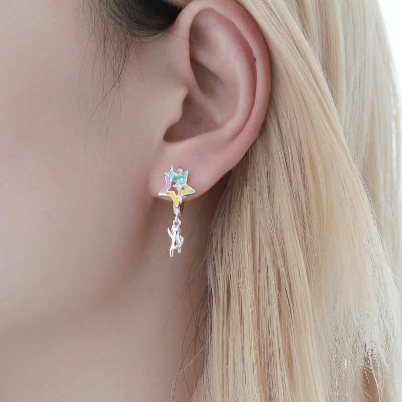 Boucles d'oreilles bouclier de veille
