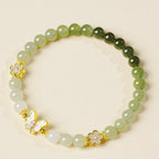 Butterfly Hetian Jade Gradient Bracelet - Calm Mind, Steady Good Fortune
