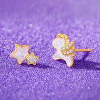 Boucles d'oreilles bouclier de veille