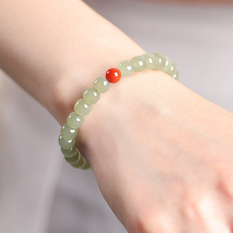 Bracelet Noble Cheval en Jade de Hetian