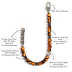 Bracelet en pierre naturelle Œil de tigre S925, Cadeau de Saint-Valentin pour petit ami